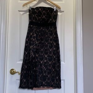 BCBG Lace Overlay Dress